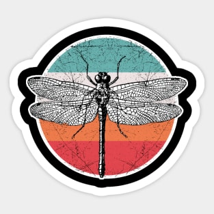 Vintage Retro Dragonfly Sticker